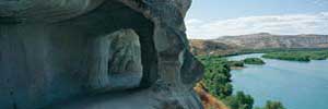 Séleucie-Zeugma (Turquie), rive droite de l'Euphrate, carrière antique